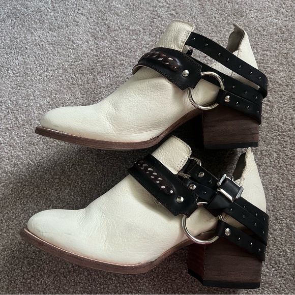 Freebird by Steven Cream and Brown Ankle Boots - Picture 2 of 12